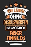 diskuswerfer statue kaufen  Ein Leben ohne Diskuswerfen ist möglich aber sinnlos: Notizbuch, Notizblock, Geburtstag Geschenk Buch mit 110 linierten Seiten