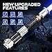CVCBSER RGB Dueling Lightsaber, Motion Control 39 Sets Sound Effects and 12 Colors, Smooth Swing Metal Handle Light Saber for Adults Cosplay Gifts