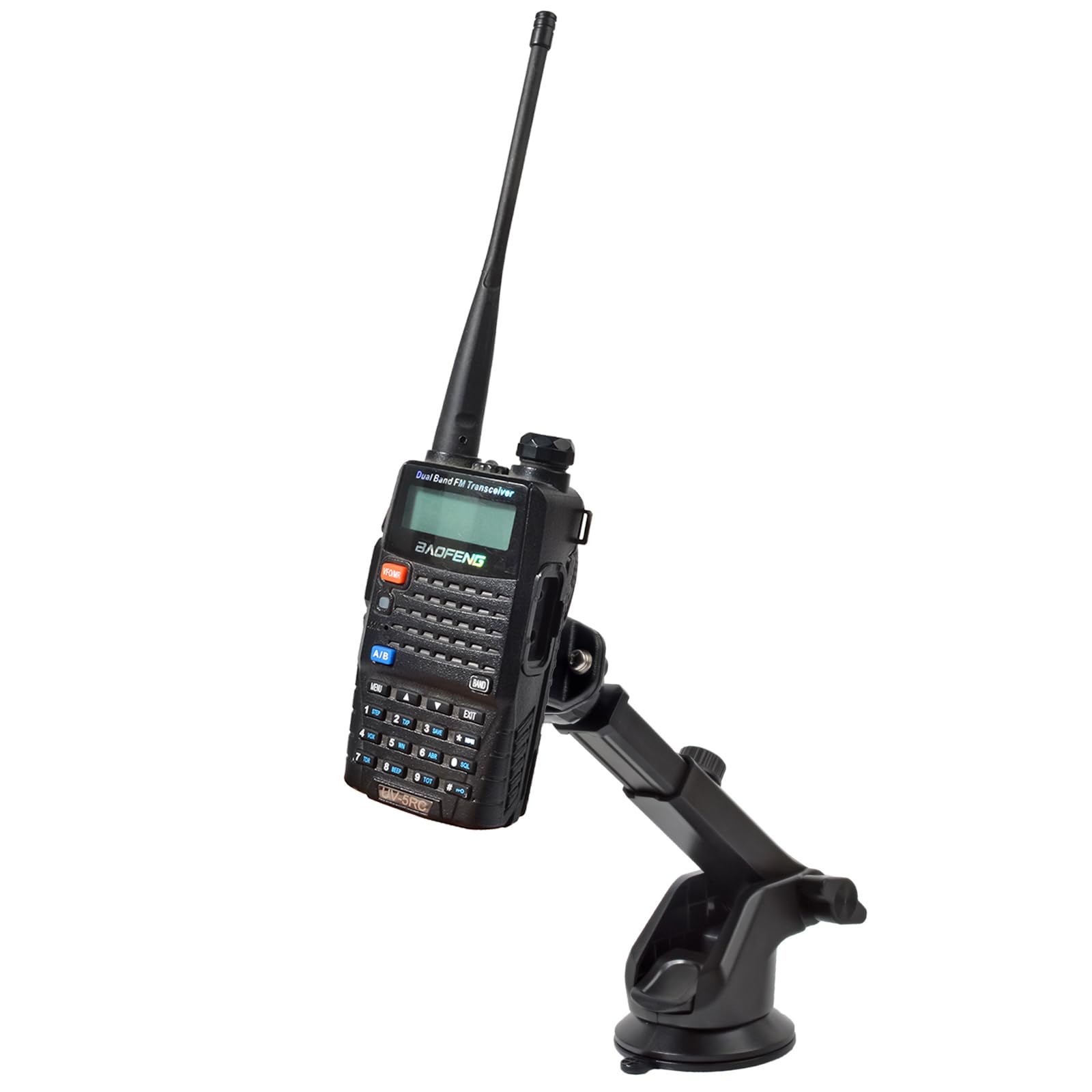 Supporto per walkie talkie auto palmare Radio ventosa parabrezza cruscotto staffa per Motorola, Baofeng, Icom, Kenwood, Yaesu, Midland, VHF UHF CB