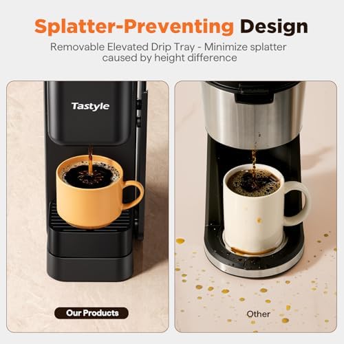 Tastyle Hot & Iced Coffee Maker with Magnetic K-Pod Holder, Fits 7.3'' Mug — view 3