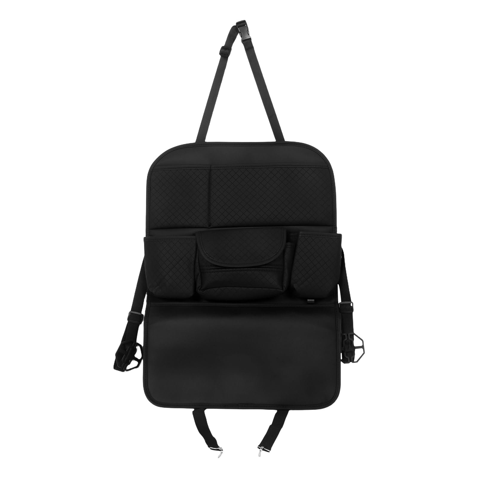 Organisateur de siège auto noir Amosfun de grande capacité en tissu résistant pour le rangement