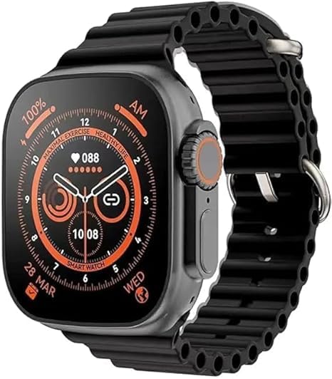 Ultra Smart Watch 2.09" Infinite Display, 49mm Titanium Build, Bluetooth Calling, Heart Rate & SpO2 Monitor, IP68 Waterproof, Fast Charging (Black) (B0DH2LXLWR) Amazon Price History, Amazon Price Tracker
