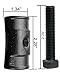 EMIHO Torsion Bar Key Adjustment Block Nuts with Bolts Fit for Chevy Silverado Tahoe Blazer Avalanche Express Suburban Cadillac GMC Sierra Jimmy Replace 11561233 15530026, 2 Piece Set Full Thread