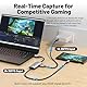 Guermok USB3.0 Video Capture Karte, PD 100W Fast Charge 2K@30Hz USB C zu USB-A/C Capture Karte, 4K USBC Capture Geräte für Quest MacOS PC Switch, Steam, Phone Pad, Live Gaming Streaming