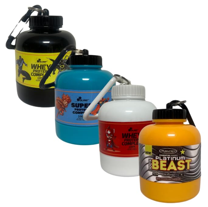 Portable Protein Powder Keychain 200ml 60g Powder Container Bottle Mini Powder Food Pillls Storage Bottle