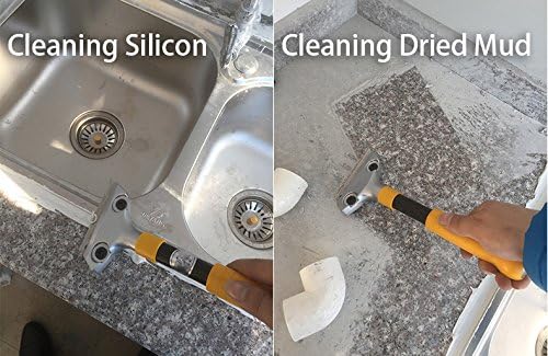 LDS Industry Long 12-1/2'' (32cm) Razor Blade Sticker Paint Gum Scraper Remover for Window, Long Handle Stove Oven Cleaner Glass Tile Windshield Granite Wall Cleaning Hand Tool, SCRP-B