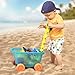 B. toys – Travel Beach Wavy – Wagon – Water Play & Sand Toy – with 11 Funky Sand Toys – 18+ Months