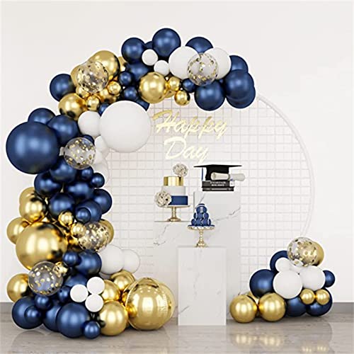Hiagrow 100Pcs Royal Blue Balloons - Latex Balloons Arch Kit Different Sizes 18 12 10 5 Inch Party Balloon Suitable For Baby Shower Decorations Birthday Party Graduation Wedding Holiday Decorations #TOP6