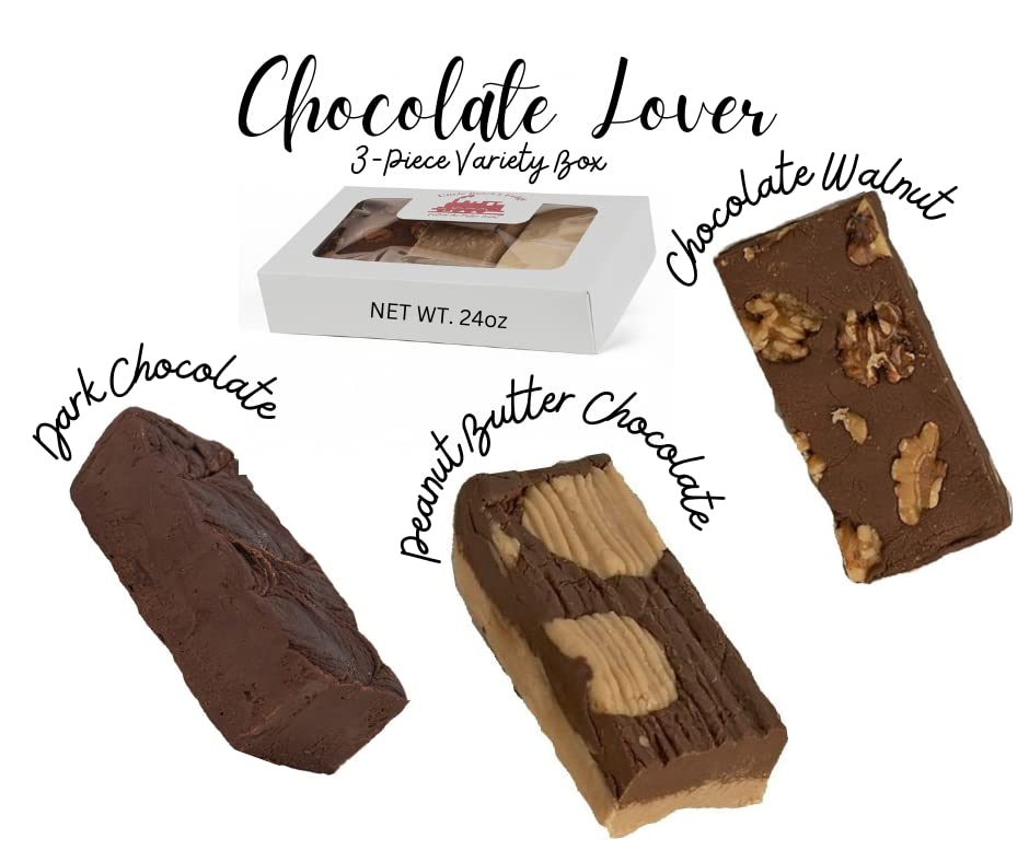 Miniatura 2 de Uncle Butch's Fudge - Paquete variado de dulce de azúcar cremoso y suave para amantes del chocolate - Caja de regalo de dulce de azúcar artesanal