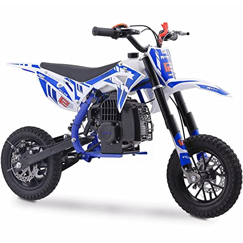 cheap gas dirt bikes - MotoTec Villain 52cc 2-Stroke Kids Gas Dirt Bike Blue