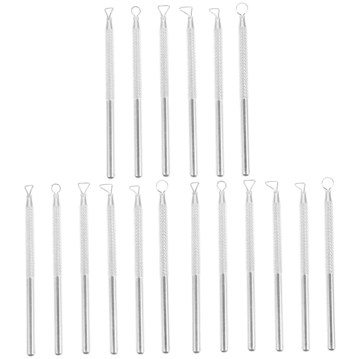 OSALADI 3 Series Herramienta De Raspador De Arcilla Rueda De Alfarería Modelado Cerámica Herramientas Para La Escultura De Arcilla Herramientas De Formación De Arcilla Aluminio 6 Piezas*3