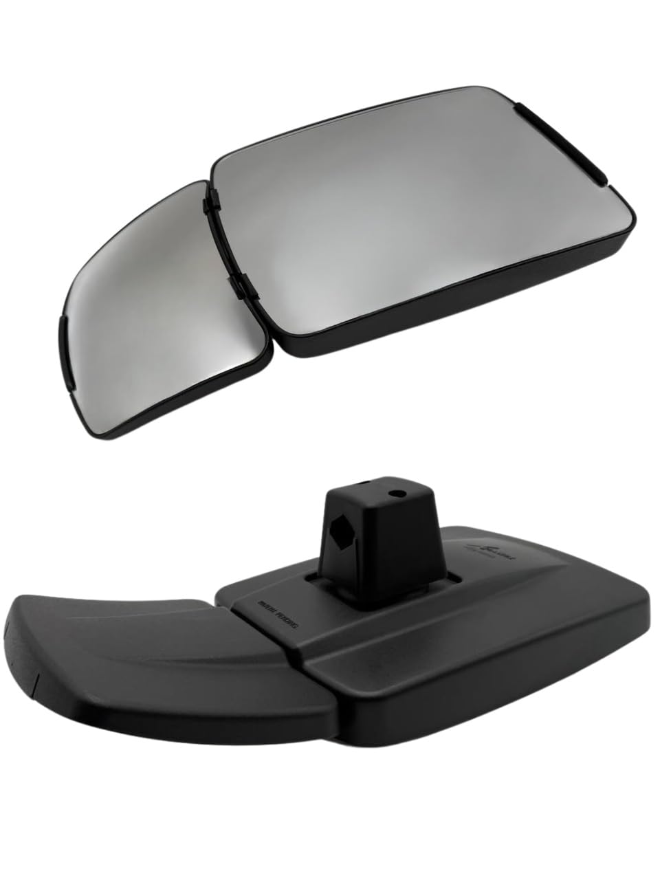 Matel Service Espejo retrovisor convexo ACV0805960 G304810150020, homologado E20, apto para New Holland T4 T5, Case IH Farmall LUXXUM, Steyr Compacto, Ø17 mm, 435 x 223 mm