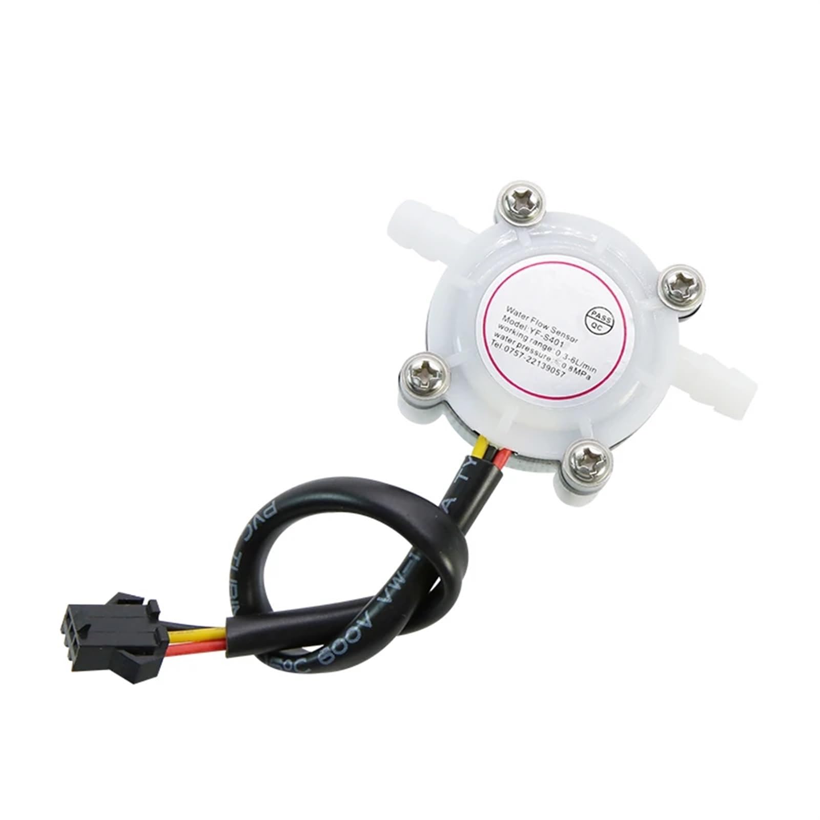 Controlador cuantitativo de flujo con pantalla Digital, Sensor engranaje manguera 7MM, uso 6MM for controlar y líquido