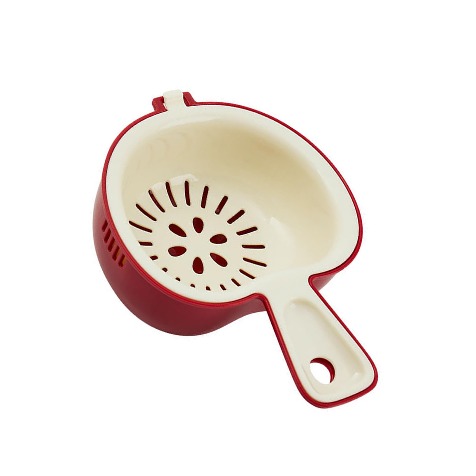 hogtnd Layer Strainer Basket for Washing Fruits Vegetables and Pastas Food Grade Small Colander Cleaning Bowl Ergonomic Handle Colander