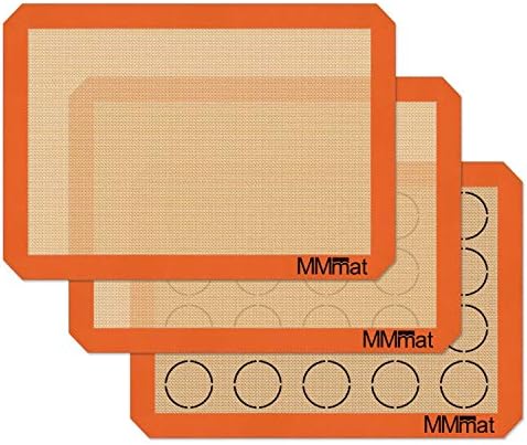 MMmat Silicone Baking Mats - Best German Silicone - Macaron Baking Mat, Set of 3