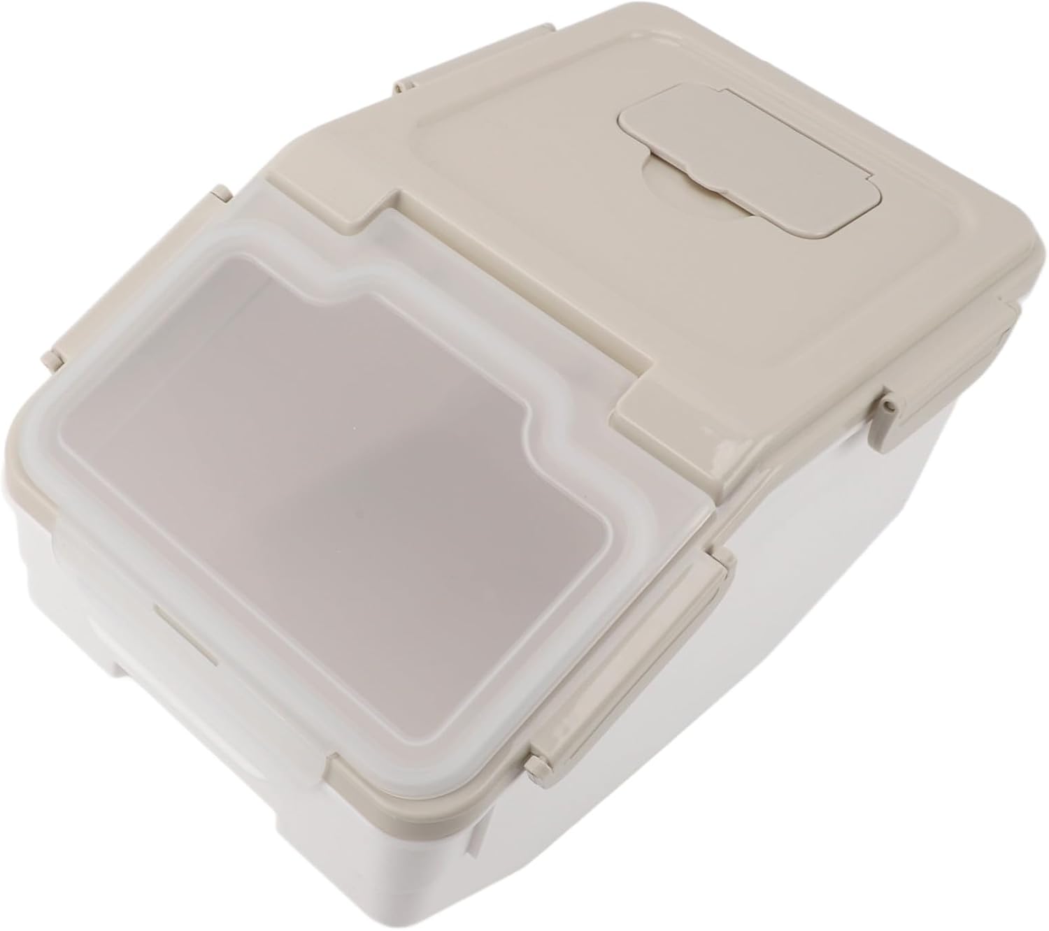 aqxreight Rice Storage Container with Measuring Cup Airtight Thickened PP Plastic Rice Bin for Kitchen Multifunctional Food Storage Container for Rice Flour Grains and Dry Goods