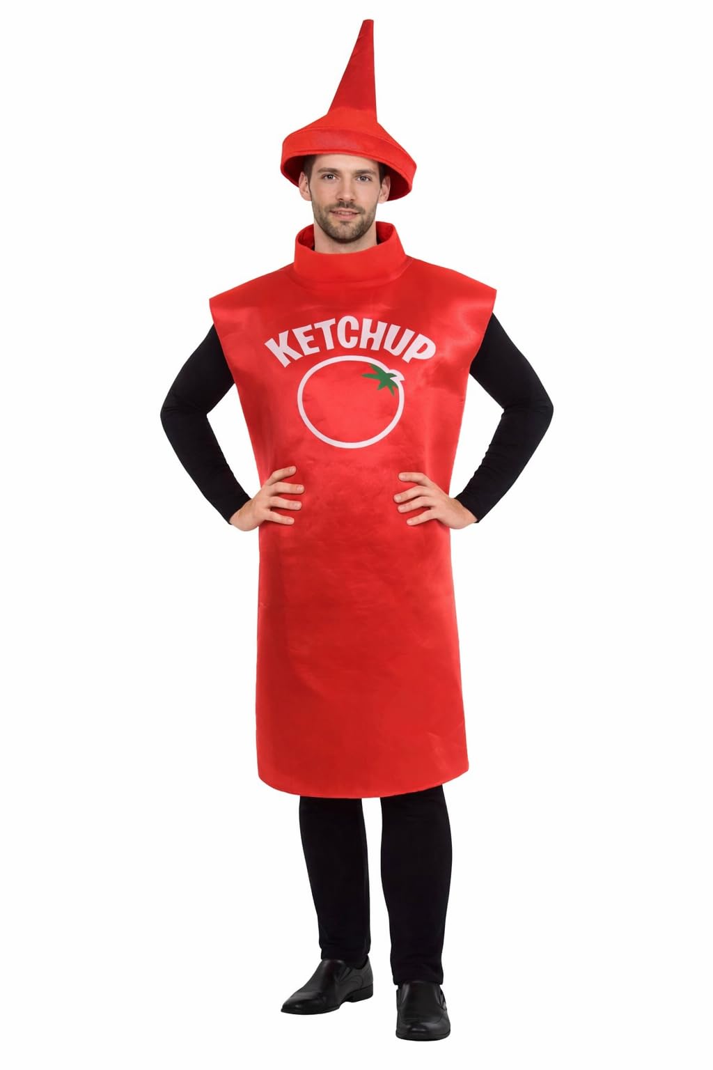 Catwalk Ketchup Bottle Tomato Sauce Outfit Adult Novelty Food Fancy Dress Costume