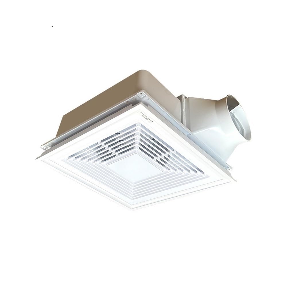 JKJZSALJ Floor Fan,Ventilation Fan Integrated Ceiling High-Power Ventilation Fan 30 * 30 Kitchen And Bathroom Ceiling Mounted Strong Exhaust Fan Bathroom Extractor Fan