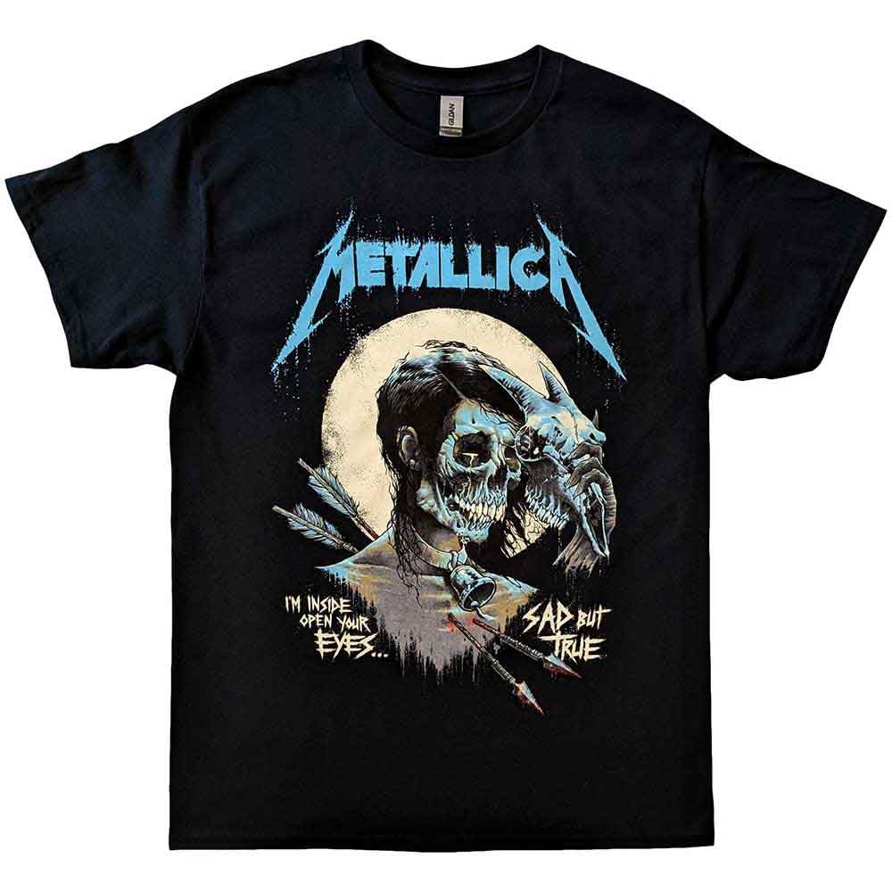 Metallica T Shirt Sad But True Poster Band Logo Official Unisex Black XXL