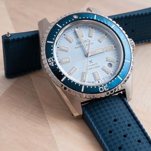 Image of StrapHabit Quick Release Deployant Rubber Watch Strap For Large and Small Wrists - Women and Men - Band FKM Deployment 19mm, 20mm, 21mm, 22mm