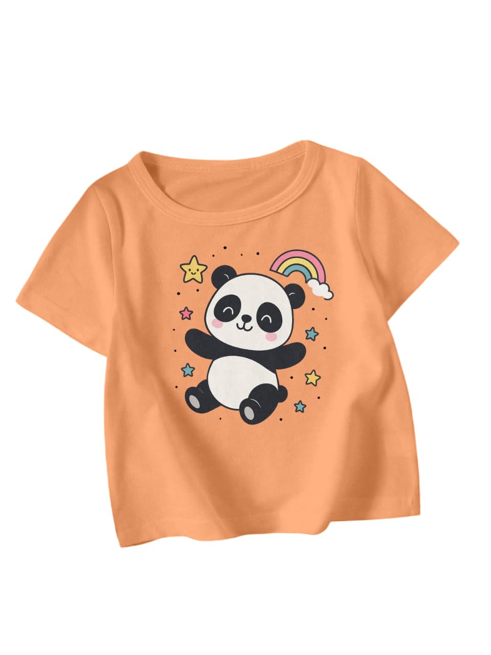 Clothing Sets Boys Panda Printed Cotton T-Shiirt || Round Neck Regular Fit Half Sleeves Plain T-Shirtt for Boys || Stylish & Comfortable T-Shirtt for Casual Outings