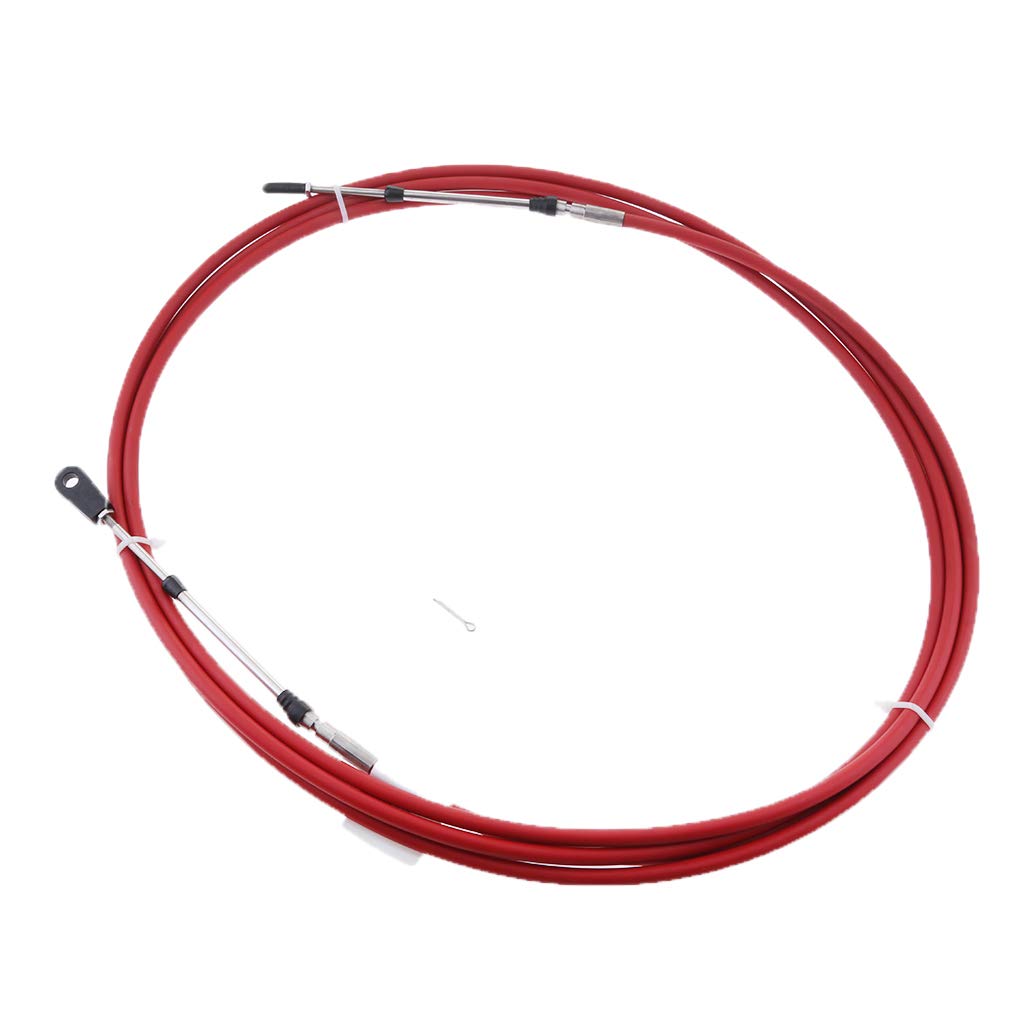 Buy D DOLITY Outboard Engine Control Throttle Shift Cable Red Yamaha