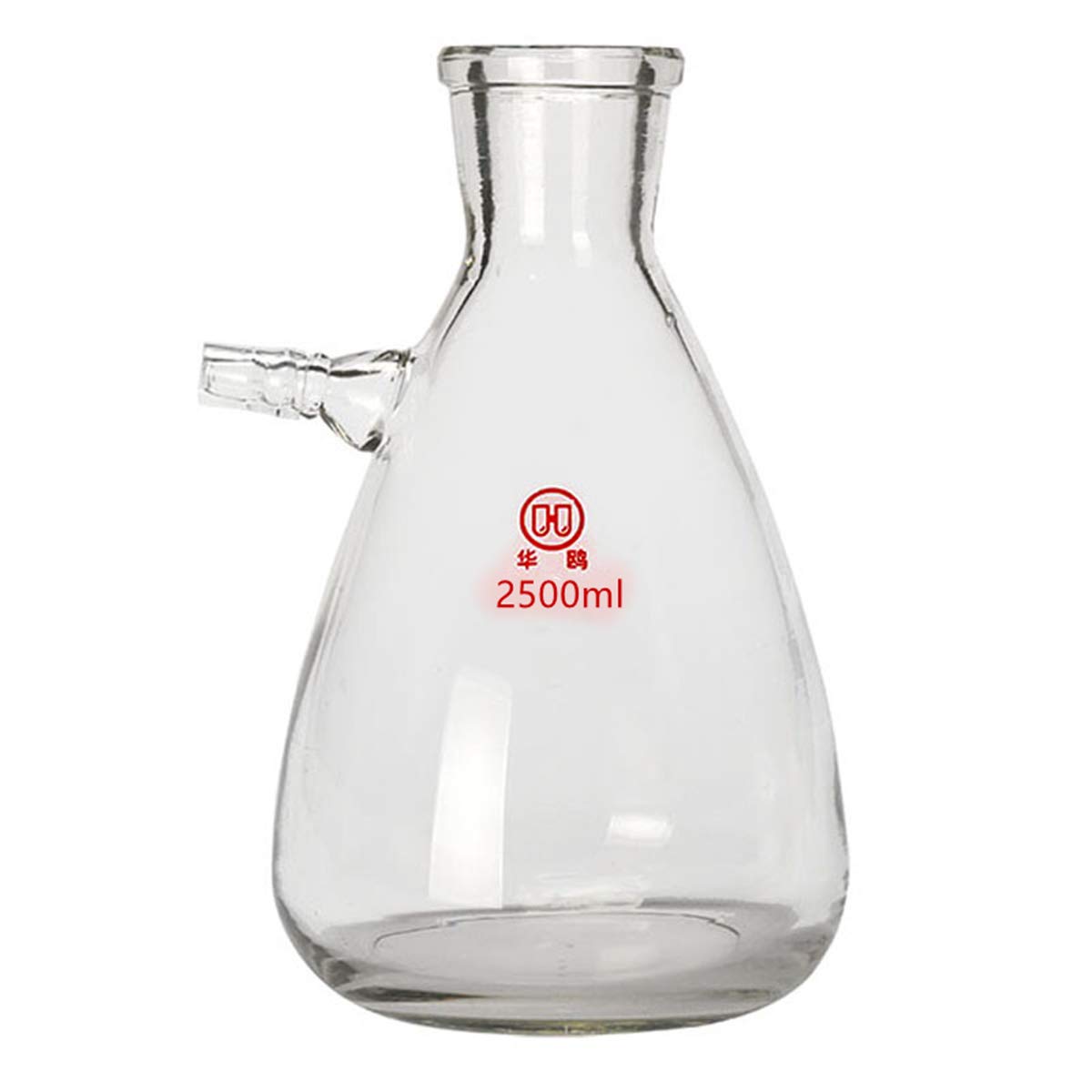 Deschem 2500ml Glass Filtering Erlenmeyer Flask,2.5L Heavy Wall
