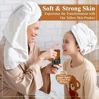 Terra Lotus - Organic Grass-Fed Beef Tallow Balm with Raw Honey - Moisturizing Cream for Soft, Smooth Skin - Handmade All-Natural Moisturizer (2 Oz, Unscented)