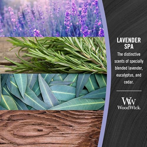 WoodWick Lavender Spa Gifts for Women and Men, 21.5 oz Large Hourglass Candle with Crackling Wick - Image 5