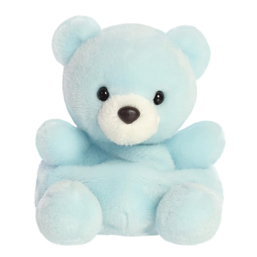 AURORA 34163, Palm Pals Benny Baby Bear, 13cm, Soft Toy, Blue