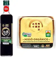 Kit Shoyu Light 500ml e Missô 500g Orgânico MN Food