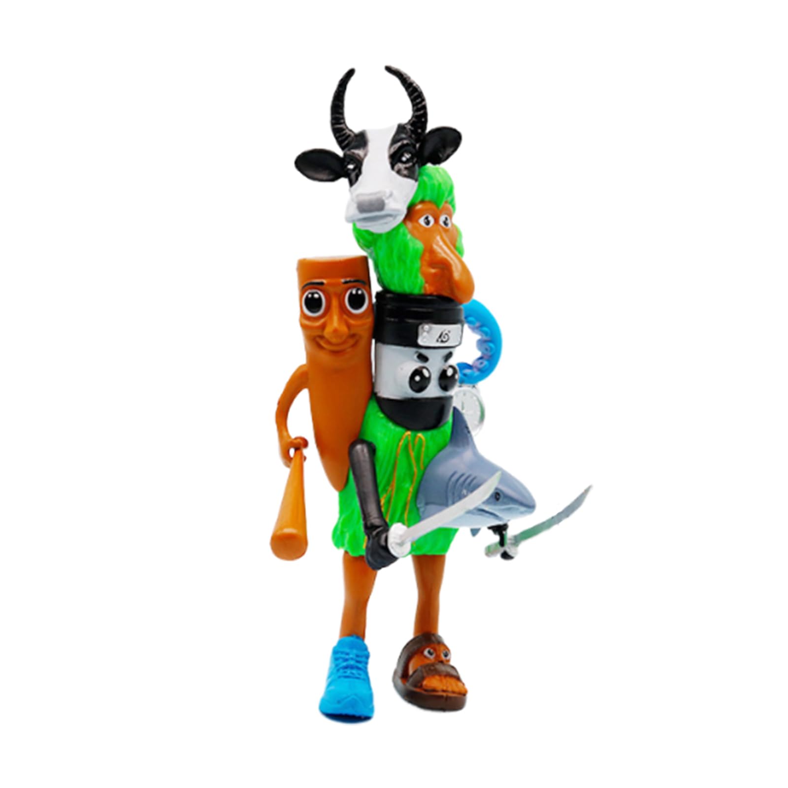 suction Italian Brainrot Figures, Unique Collectible Toy for Home and Office Decor Surrealist Design with Intricate Details