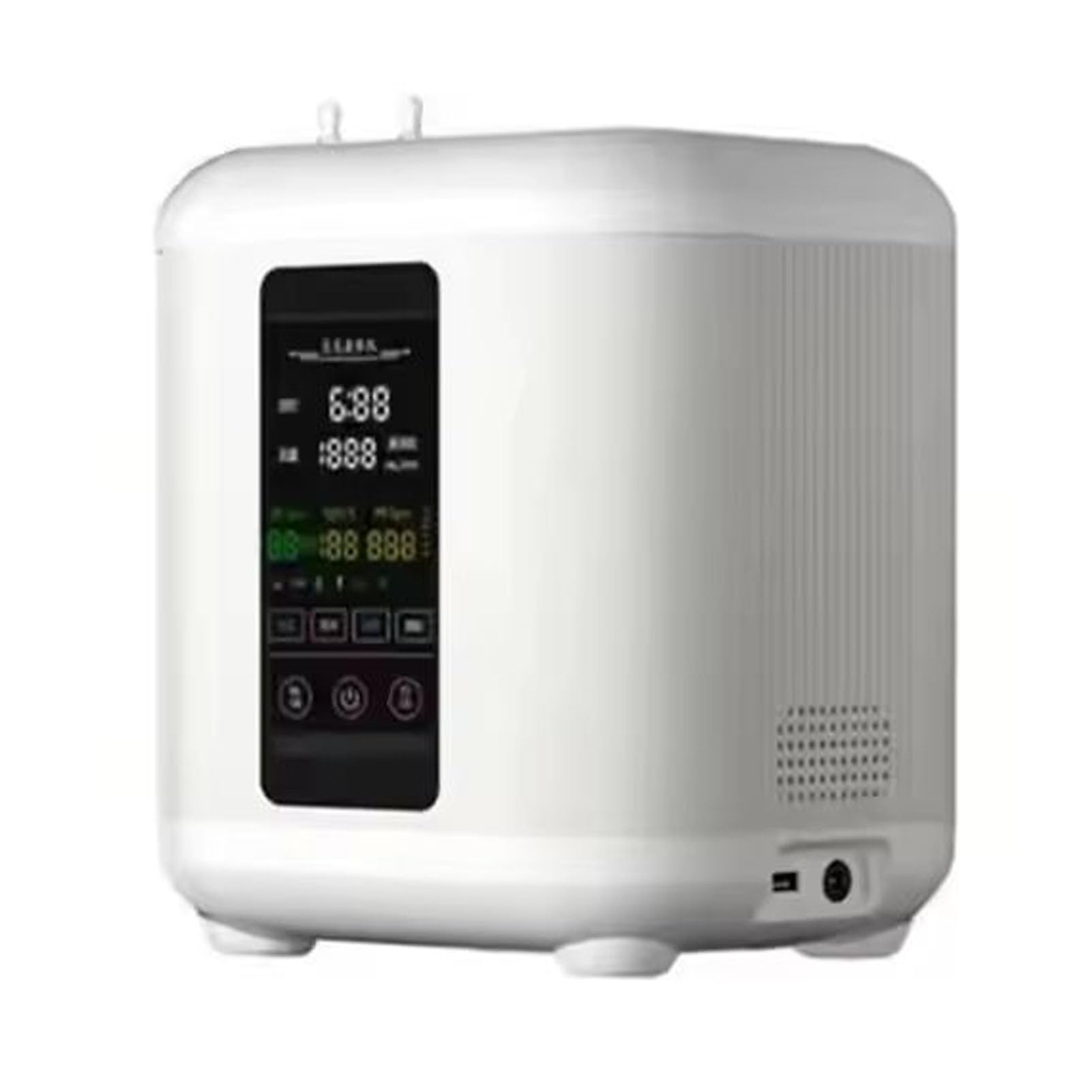 Urządzenie do inhalacji wodorem, inhalator wodorowy z dwoma portami, czystość 99,99%, wydajność gazu 600/900 ml/min, generator H2 z technologią PEM do domu i sypialni White 600ml