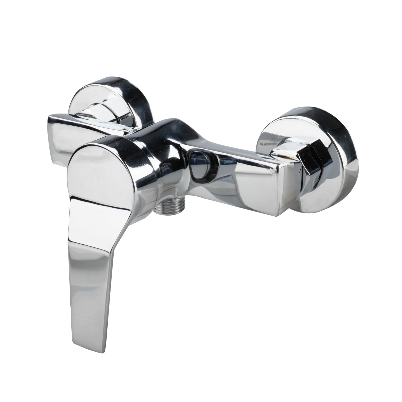 suaywo Bath Shower Mixer Taps Wall Mounted Single Lever Exposed Shower Mixer Tap Universal G1/2 Threaded Shower Faucet for Residential/Hotel