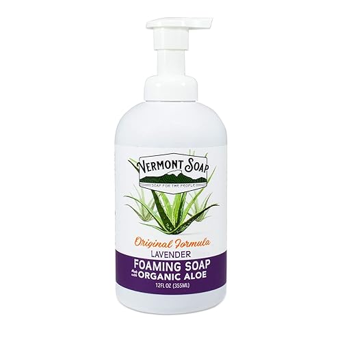 Miniatura 37 de VERMONT SOAP Jabón de manos espumoso de lavanda orgánica, jabón hidratante natural para piel seca, jabón líquido de manos de baño sin fragancia