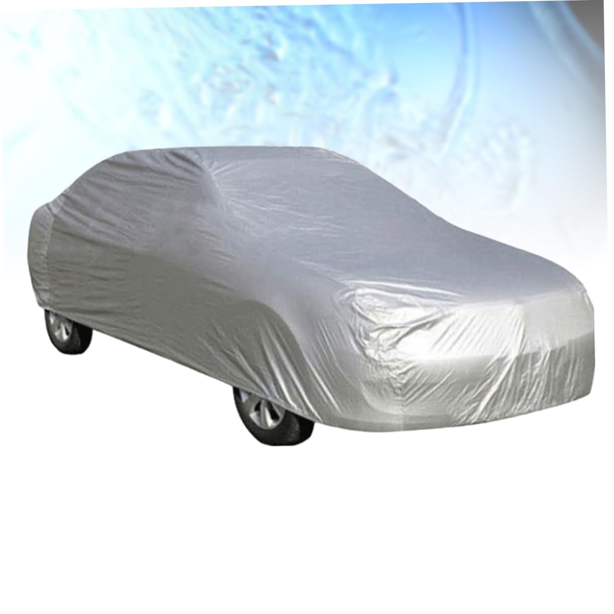 PRETYZOOM Universal Waterproof Car Cover All-Weather Protection for Outdoor Use Dustproof Sunscreen Cover for Summer Fits Most Cars — view 3