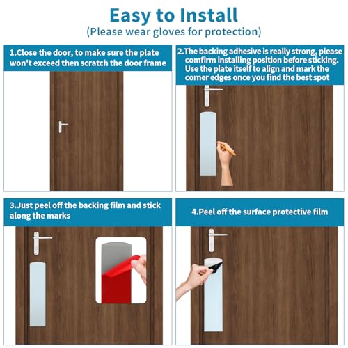 image for Sanbege 2 Pcs Door Scratch Protection Plate 4