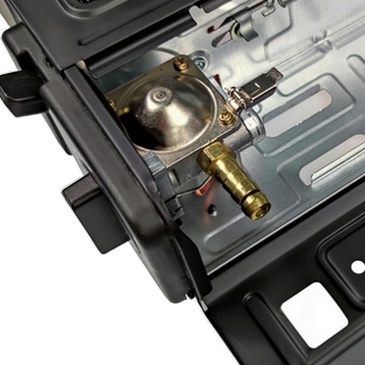 B2C Butane Stove Portable Cooker in Carry Case 2 4 8 12 Gas Bottles Camping BBQ Kit Gas Camping Stove with Automatic Ignition & Heat Control (Gas Stove + 4 Butane Cans), Black (MANIEKSTOVE) - Image 3