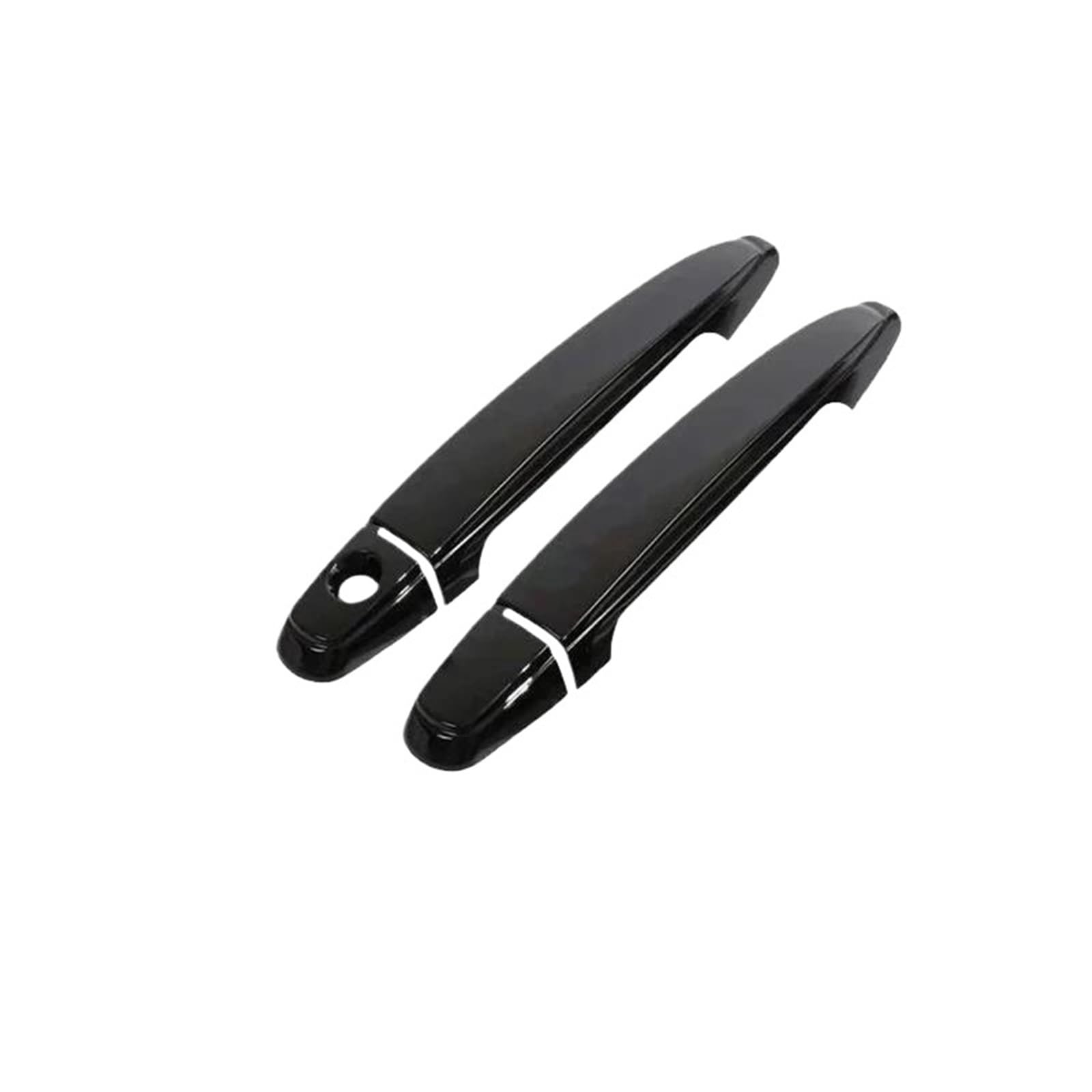 ATGCBCAUF Car Exterior Door Handles Cover Protective for Toyota for Alphard for Vellfire AH20 2008-2015 Car Exterior Door Handles(Handle 1 Keyhole Black)