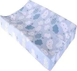 Trocador Anatômico Impermeável Troca Fralda Bebê Menino Menina para Cômoda e Berço (Nuvem Azul)