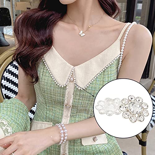 Ahandmaker 80 Pcs Flower Rhinestone Buttons, 4 Style Crystal Buttons Sliver Shank Buttons Clothing Decorative Button With Single Hole For Sewing Embellishments Diy Craft Jewelry Wedding Decoration #TOP4