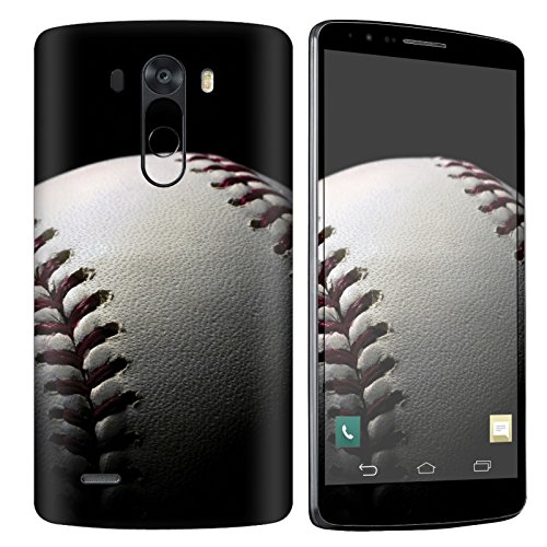 [NakedShield] SkinScratch Guard Vinyl Skin Decal [Full Body Edge] [Matching Wallpaper] - [Baseball] Compatible for LG [G3]