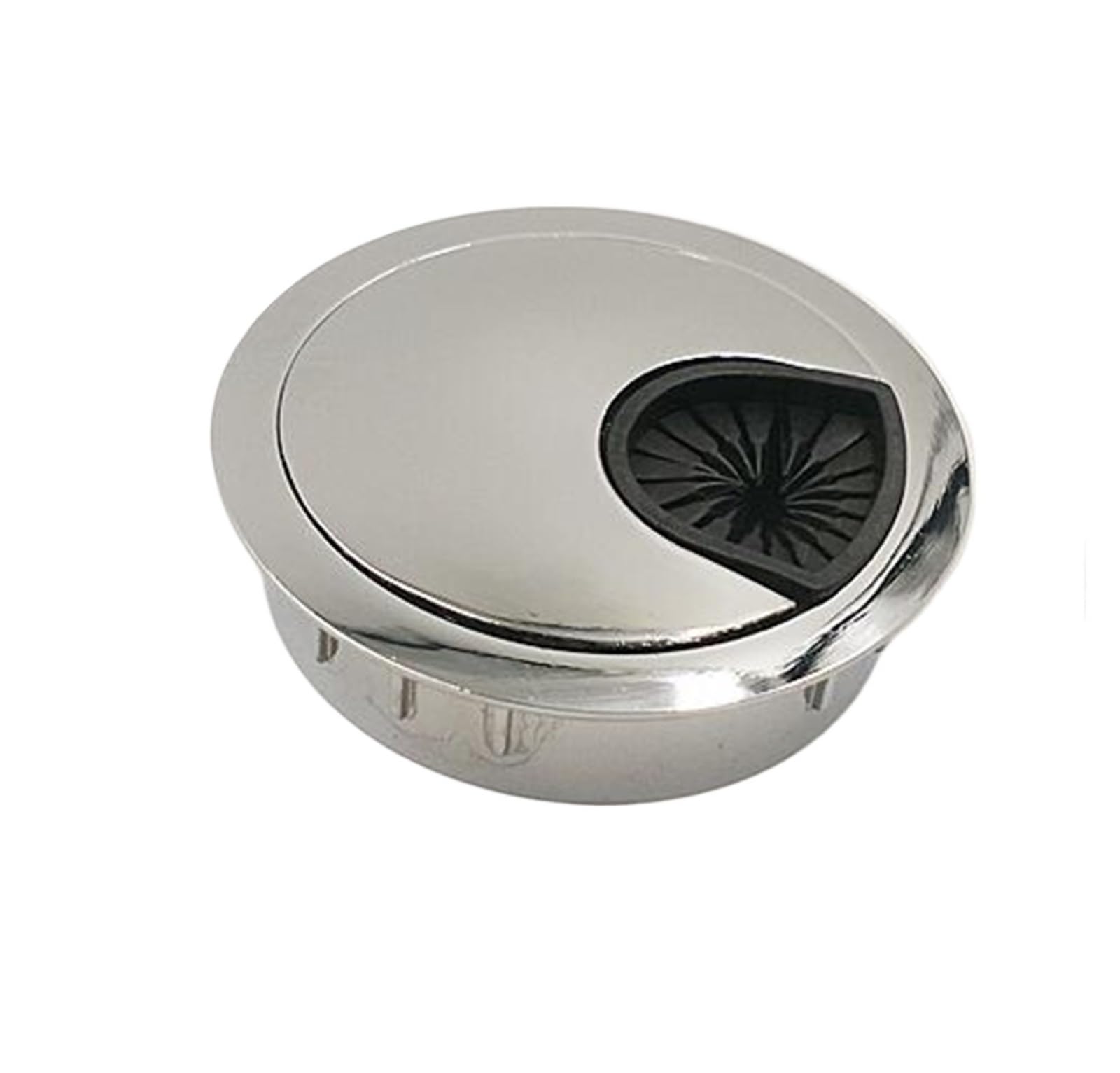 Przelotka na biurko, 2 szt. Drut ze stopu cynku pokrywa otworu biurko komputerowe przelotka na kabel otwór Port wylotowy Winder uchwyt organizator sprzęt meblowy(C,80mm)