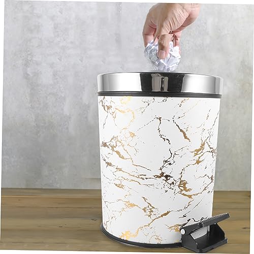 Caneca de basura rectangular 8L con pedal Vaguelly miniatura 5