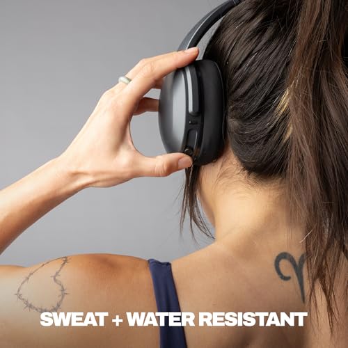 Image of Skullcandy Crusher 540 Active Wireless Bluetooth Headphones with Multi-Sensory Bass, Noise Isolating Over-Ear Fit, Sweat and Water Resistant, 40 Hours Battery, Microphone for iPhone Android - Coal