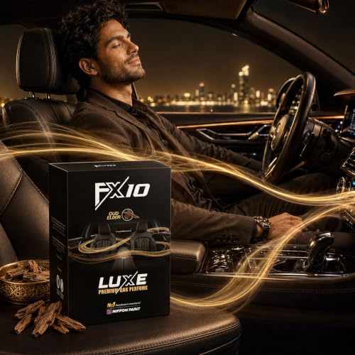 Image of FX10 Car Perfume Gel Air Freshener - 170g | Oud Elixir | Premium Long Lasting Car Fragrance | Water-Based Gel | Up to 60 Days | Low VOC | Biodegradable Gel | Dashboard & Cup Holder Freshener