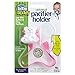 Baby Buddy Universal Pacifier Holder Clip - Snaps to Paci or Attach with Universal-Fit Silicone Ring - Pacifier Clip for Babies 4+ Months/Toddler Boys & Girls, Pink