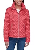 Marc New York Ladies' Quilted Long Sleeve Jacket (Coral, Small)