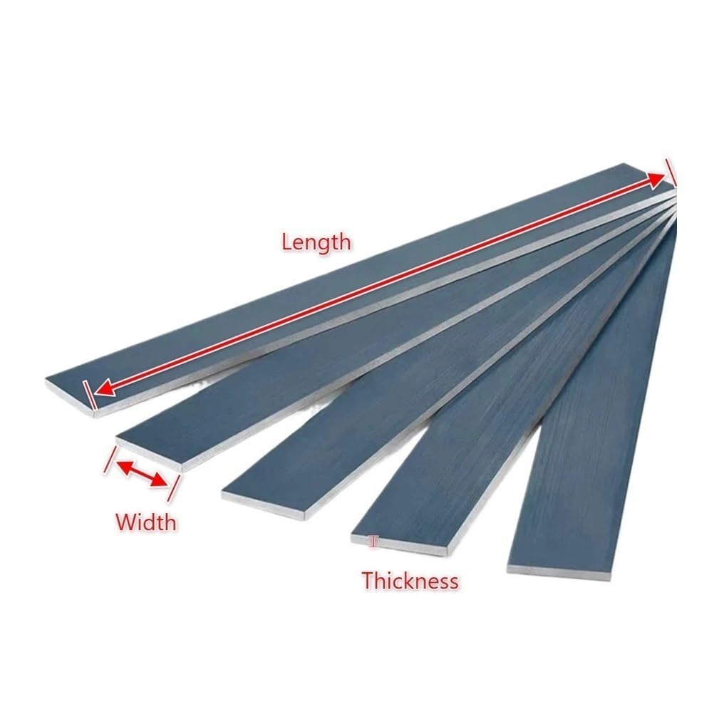 65MN Federstahlband, Dickes 0,5–4 mm gehärtetes Manganstahlband, Federplatte for die CNC-Materialverarbeitung, 1 Stück(1.5x20x500mm)
