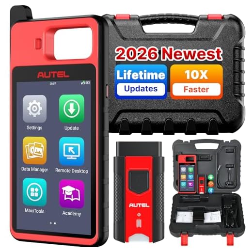 Autel Scanner MaxiIM KM100 (X), 2026 OBD2 Car Diagnostic Tool, V200 Wireless BT OBDII Scan Tool with Lifetime Free Updates, 700+ Models, 2GB & 64GB Android 9.0, for Home Mechanics & DIYers